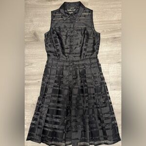 Black Dress Size 4. Arthur S. Levine Sleeveless Organza Little Black Dress.